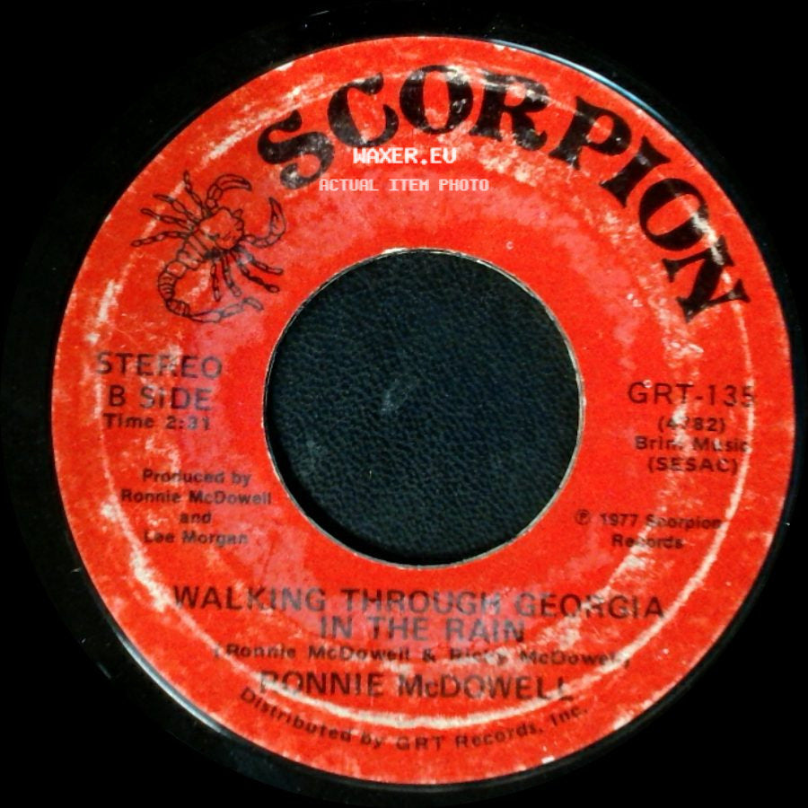 Ronnie Mcdowell - The King Is Gone / Walking Through Georgia In The Rain side B