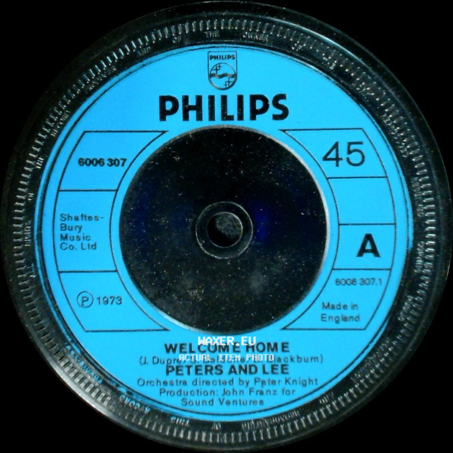 Peters And Lee - Can't Keep My Mind On The Game / Welcome Home side B