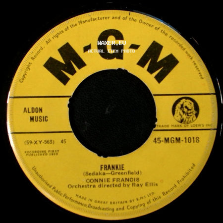 Connie Francois - Frankie / Lipstick On Your Collar side A