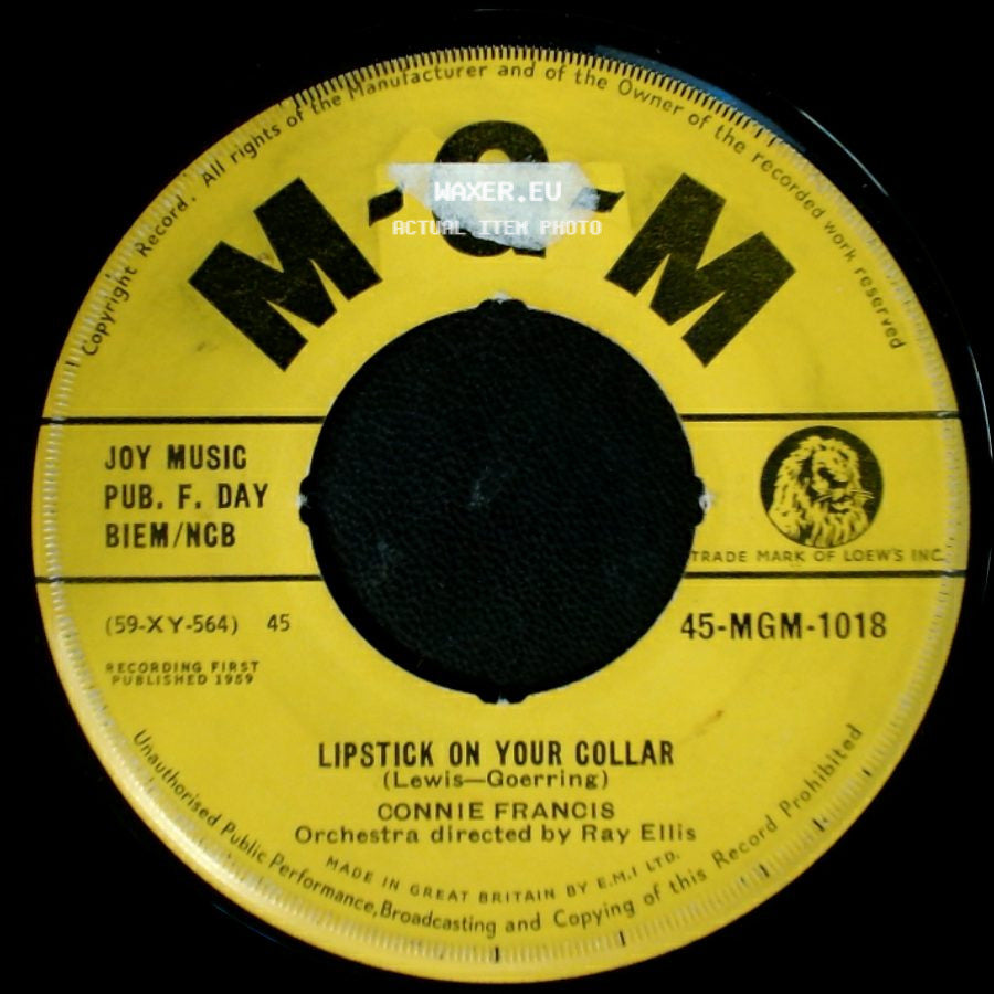 Connie Francois - Frankie / Lipstick On Your Collar side B