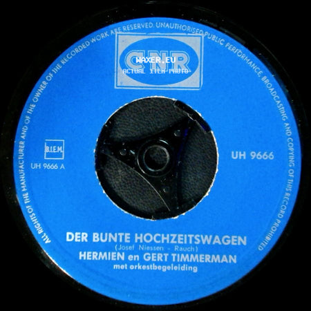 Hermien En Gert Timmerman - In Der Mondhelle Nacht / Der Bunte Hochzeitswagen side B