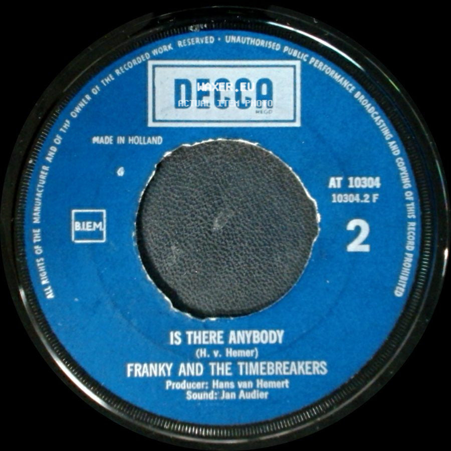 Franky And The Timebreakers - I'll Be Home / Is There Anybody side B