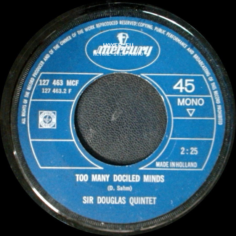 Sir Douglas Quintet - Too Many Dociled Minds / Dynamite Woman side A