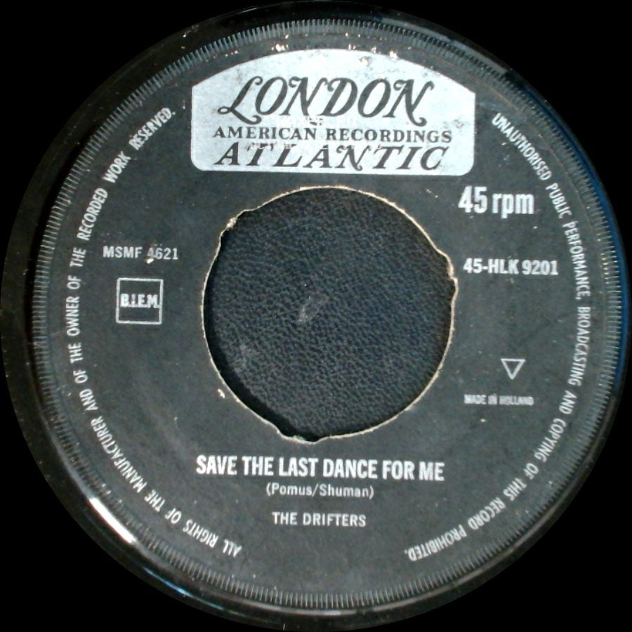 The Drifters - Nobody But Me / Save The Last Dance For Me side B