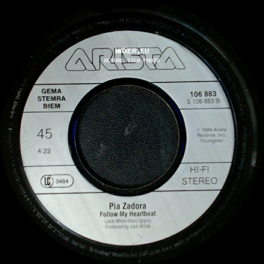 Pia Zadora / Jermaine Jackson & Pia Zadora - Follow My Heartbeat / When The Rain Begins To Fall side A