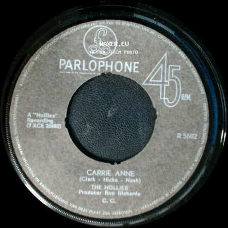 The Hollies - Signs That Will Never Change / Carrie Anne side B