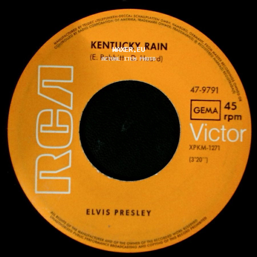 Elvis Presley - My Little Friend / Kentucky Rain side B