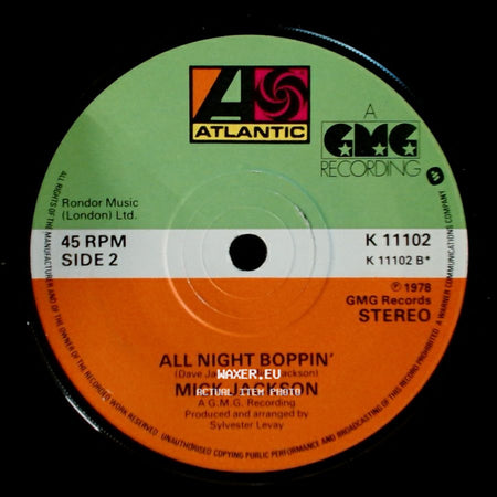 Mick Jackson - Blame It On The Boogie / All Night Boppin' side B