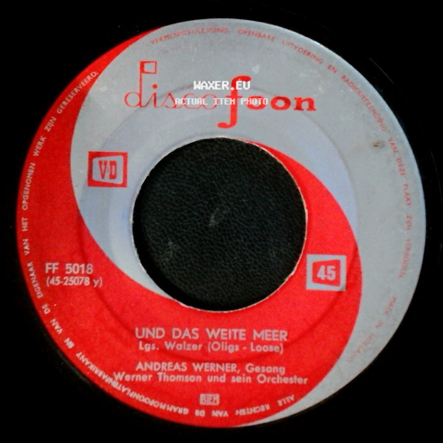 Gritt Jansen Und Die Amigos / Andreas Werner - Heisser Sand / Und Das Weite Meer side B