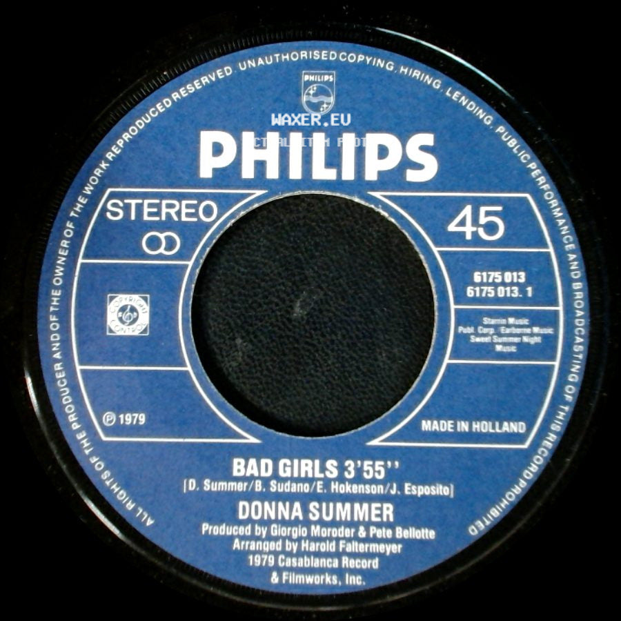 Donna Summer - On My Honor / Bad Girls 3'55'' side B