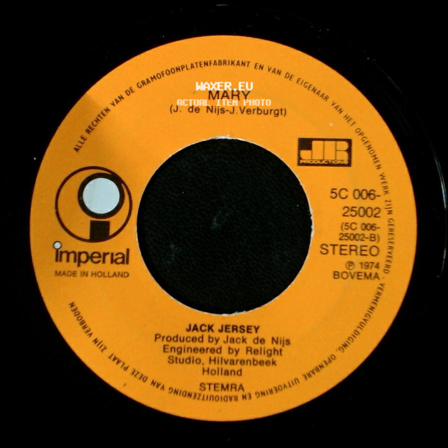 Jack Jersey - Mary / In The Still Of The Night side A
