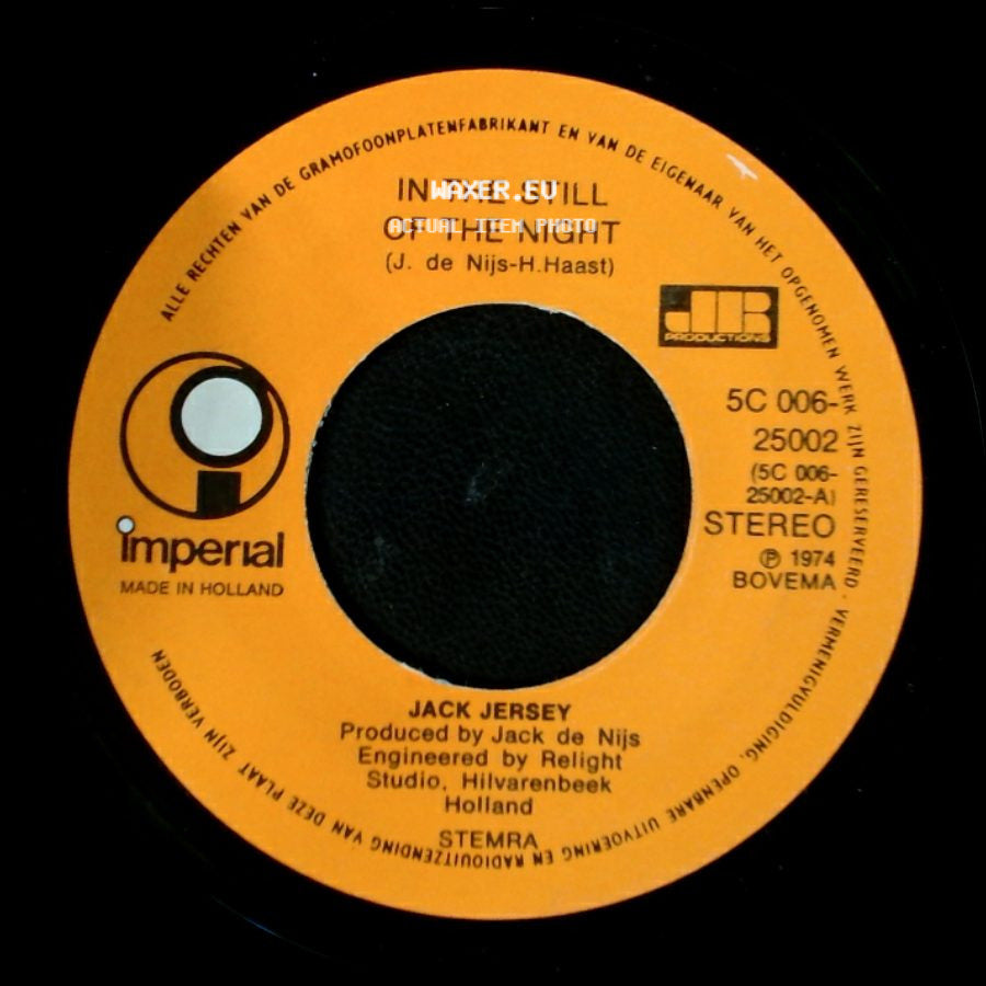 Jack Jersey - Mary / In The Still Of The Night side B