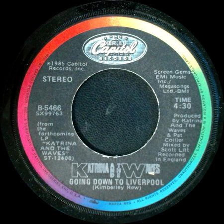 Katrina And The Waves - Walking On Sunshine / Going Down To Liverpool side B
