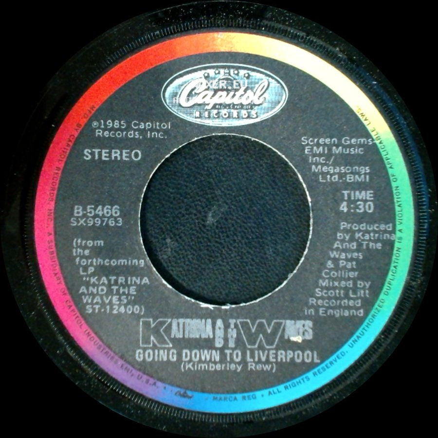 Katrina And The Waves - Walking On Sunshine / Going Down To Liverpool side B