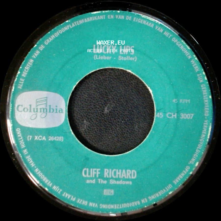 Cliff Richard And The Shadows / Cliff Richard And The Shadows With The Norrie Paramor Strings - Lucky Lips / I Wonder side A