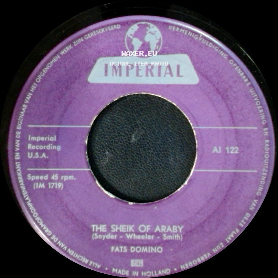 Fats Domino - The Sheik Of Araby / My Girl Josephine side A