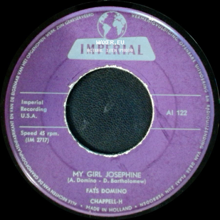 Fats Domino - The Sheik Of Araby / My Girl Josephine side B
