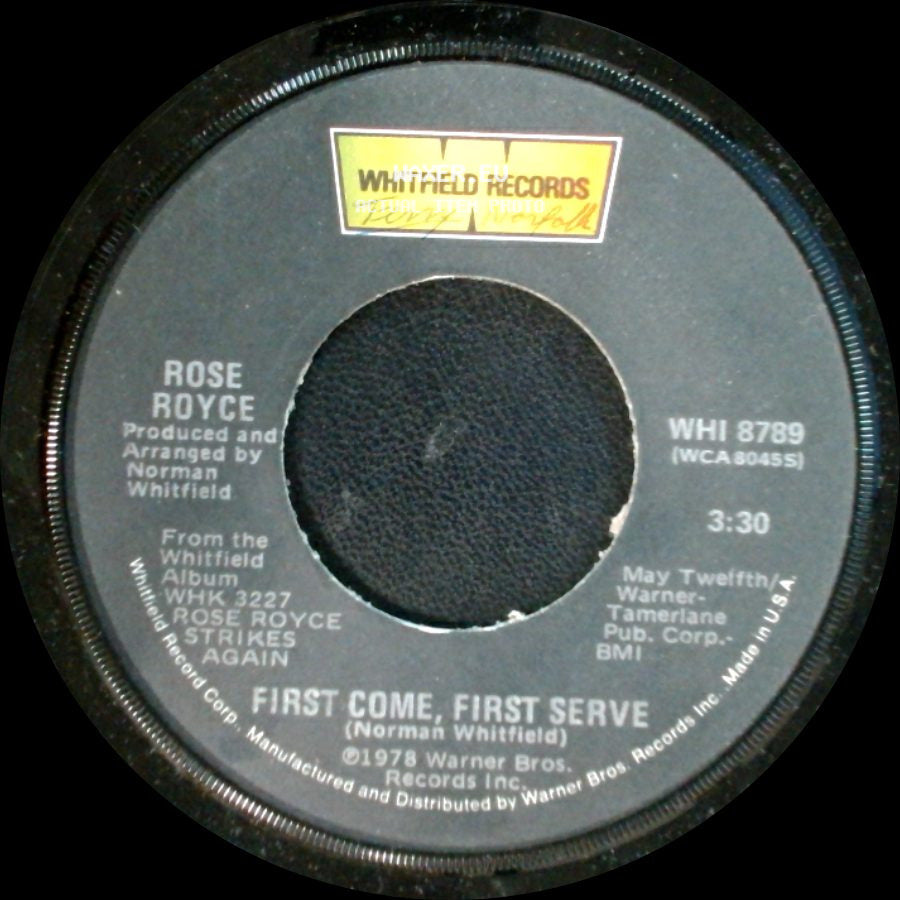 Rose Royce - Let Me Be The First To Know / First Come, First Serve side B
