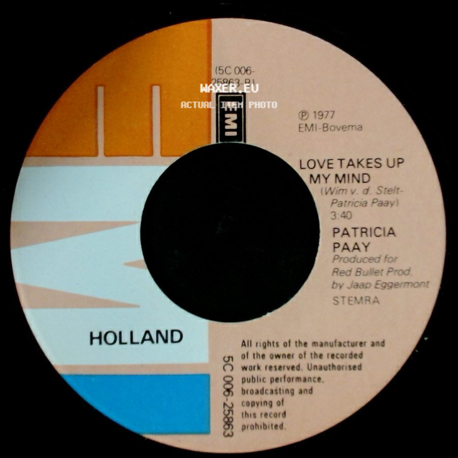 Patricia Paay - Everlasting Love / Love Takes Up My Mind side B
