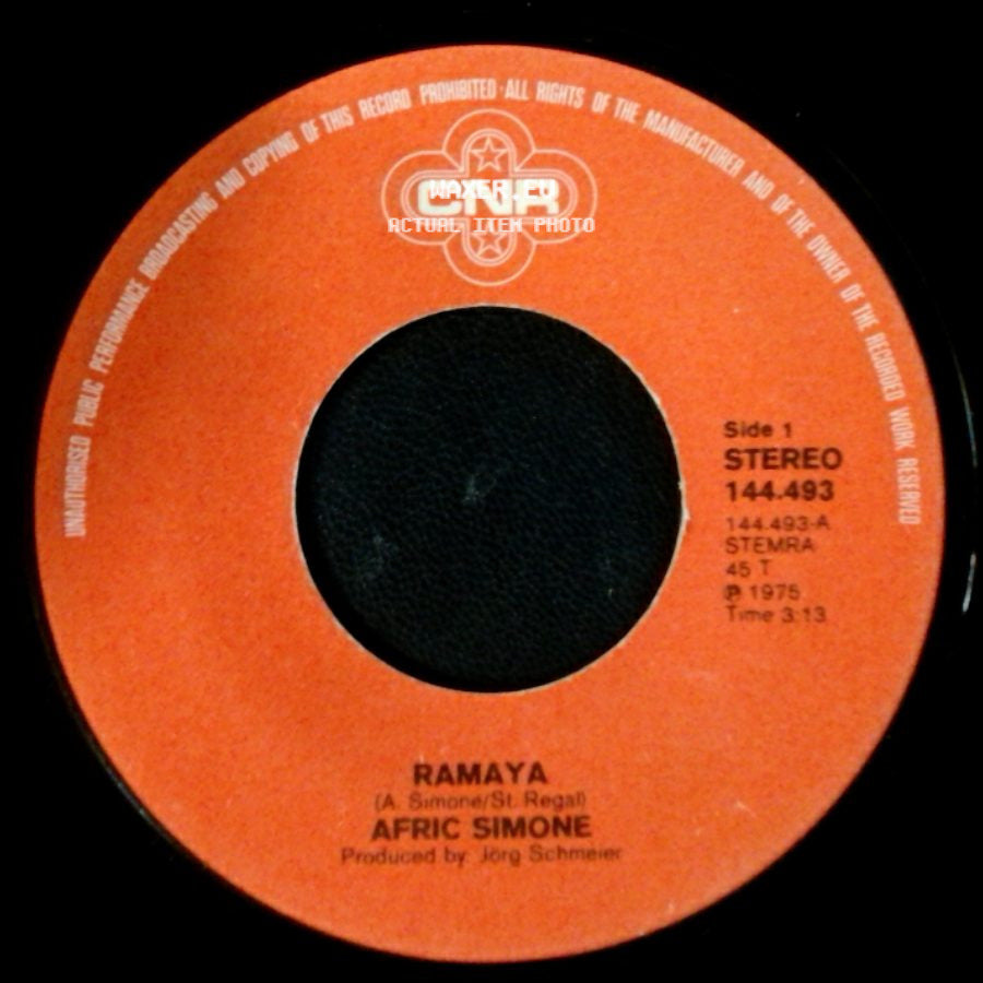 Afric Simone - Ramaya / Piranha side A