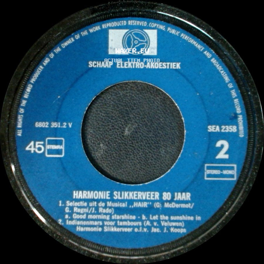 Harmonie Slikkerveer 80 Jaar - Harmonie Slikkerveer 80 Jaar / Unknown Title B side B