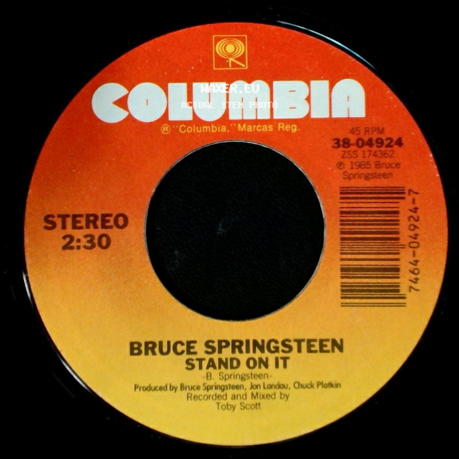 Bruce Springsteen - Glory Days / Stand On It side B