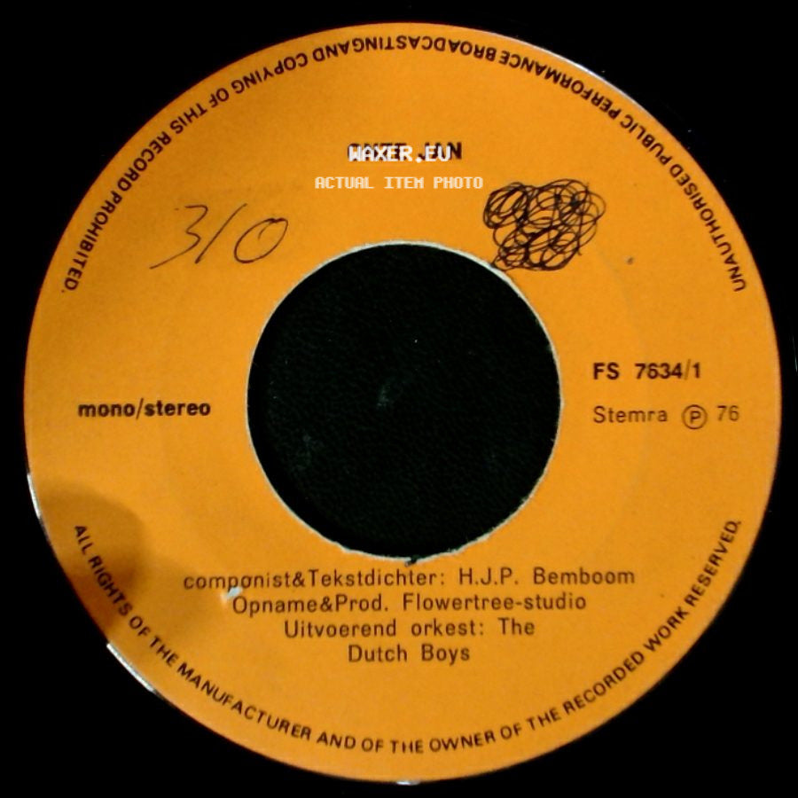 Onze Jan - Marjolijn: / Unknown Title B side B