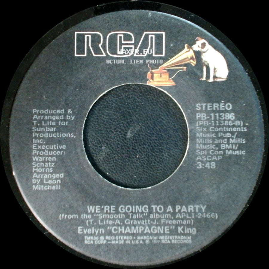 Evelyn "Champagne" King - We're Going To A Party / I Don't Know If It's Right side A