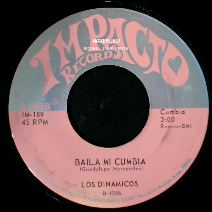 Los Dinamicos - El Pirata / Baila Mi Cumbia side B