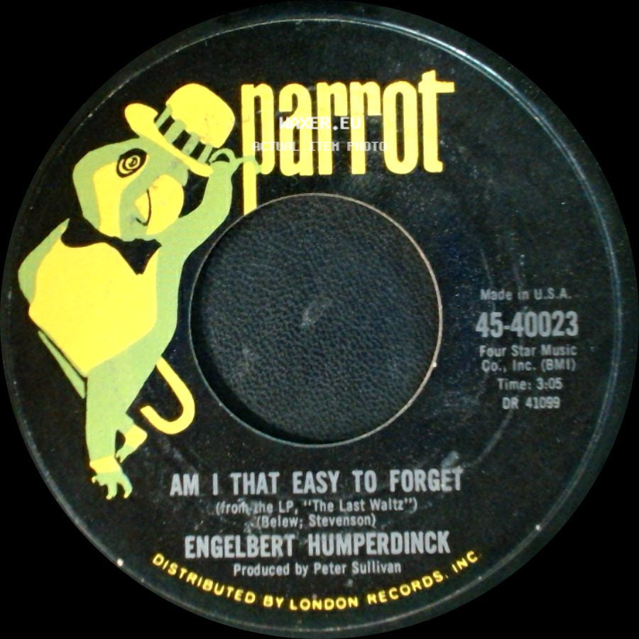 Engelbert Humperdinck - Pretty Ribbons / Am I That Easy To Forget side B