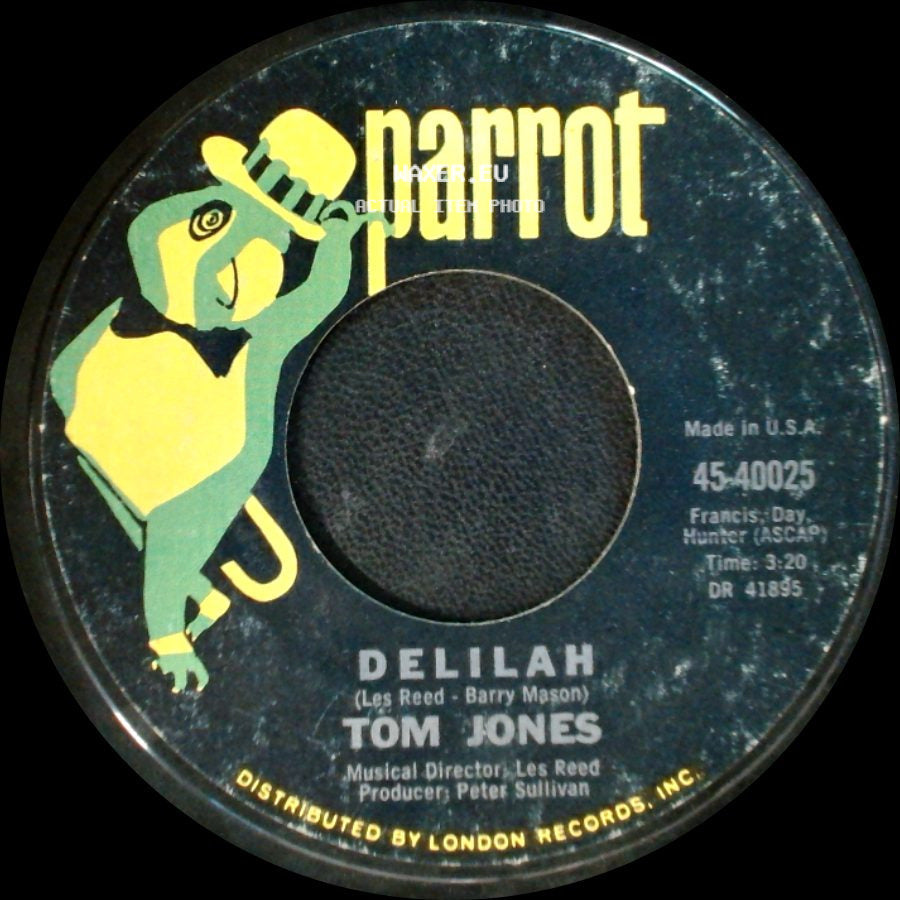 Tom Jones - Smile Away Your Blues / Delilah side B