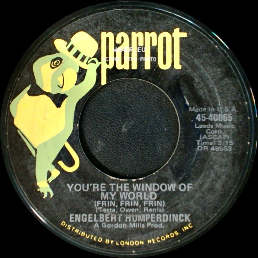 Engelbert Humperdinck - Another Time, Another Place / You're The Window Of My World side B
