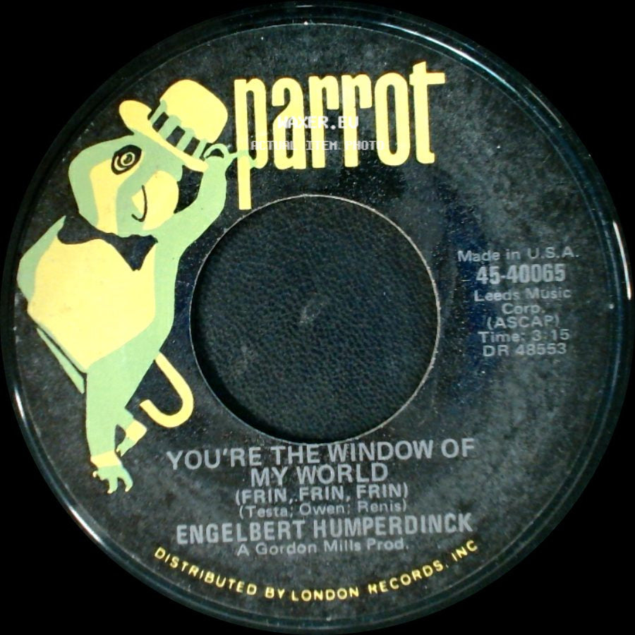 Engelbert Humperdinck - Another Time, Another Place / You're The Window Of My World side B