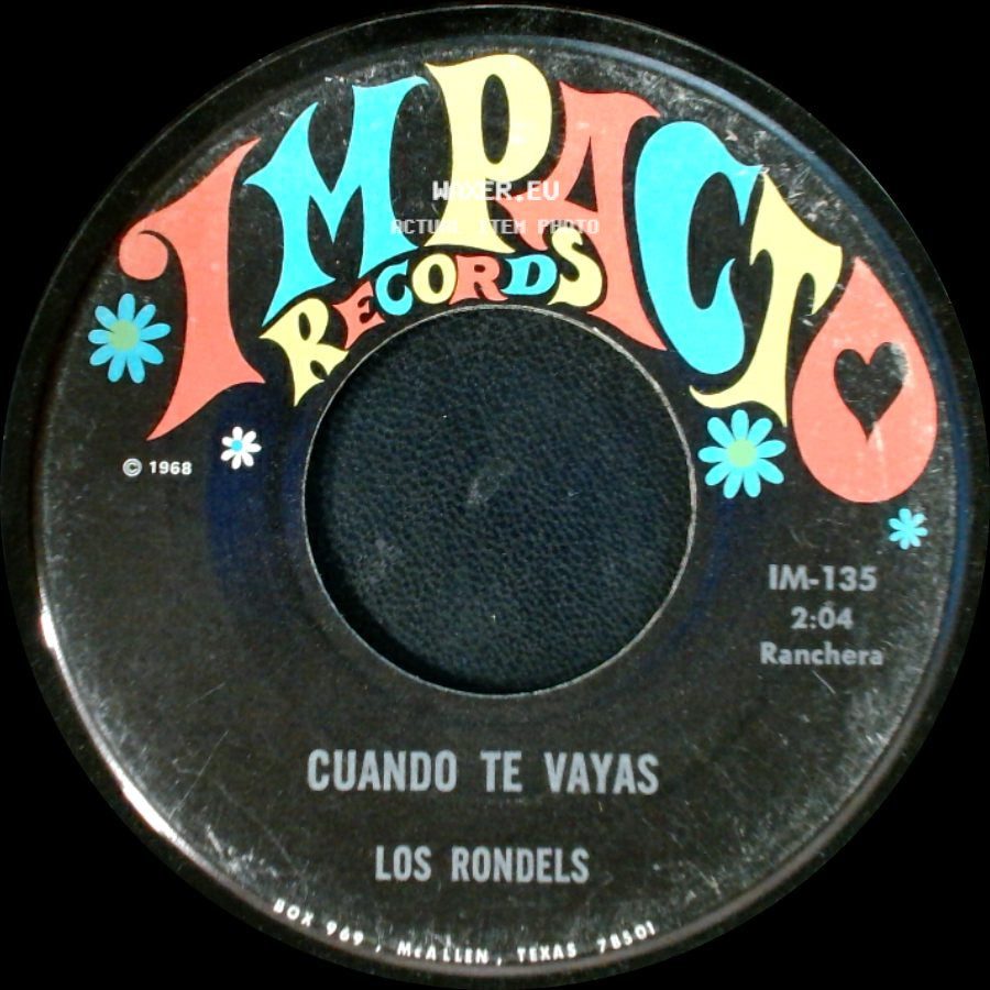 Los Rondels - Danzon Juarez / Cuando Te Vayas side B