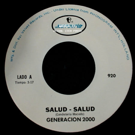 Generacion 2000 - Salud - Salud / Mi Piquito De Oro side A