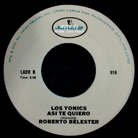 Los Yonics Y Asi Quede / Los Yonics - (Rain And Memories) Paul Denver / Asi Te Quiero side B