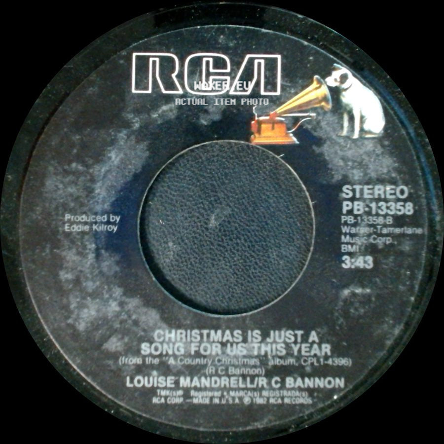 Alabama / Louise Mandrell/R C Bannon - Christmas In Dixie / Christmas Is Just A Song For Us This Year side B