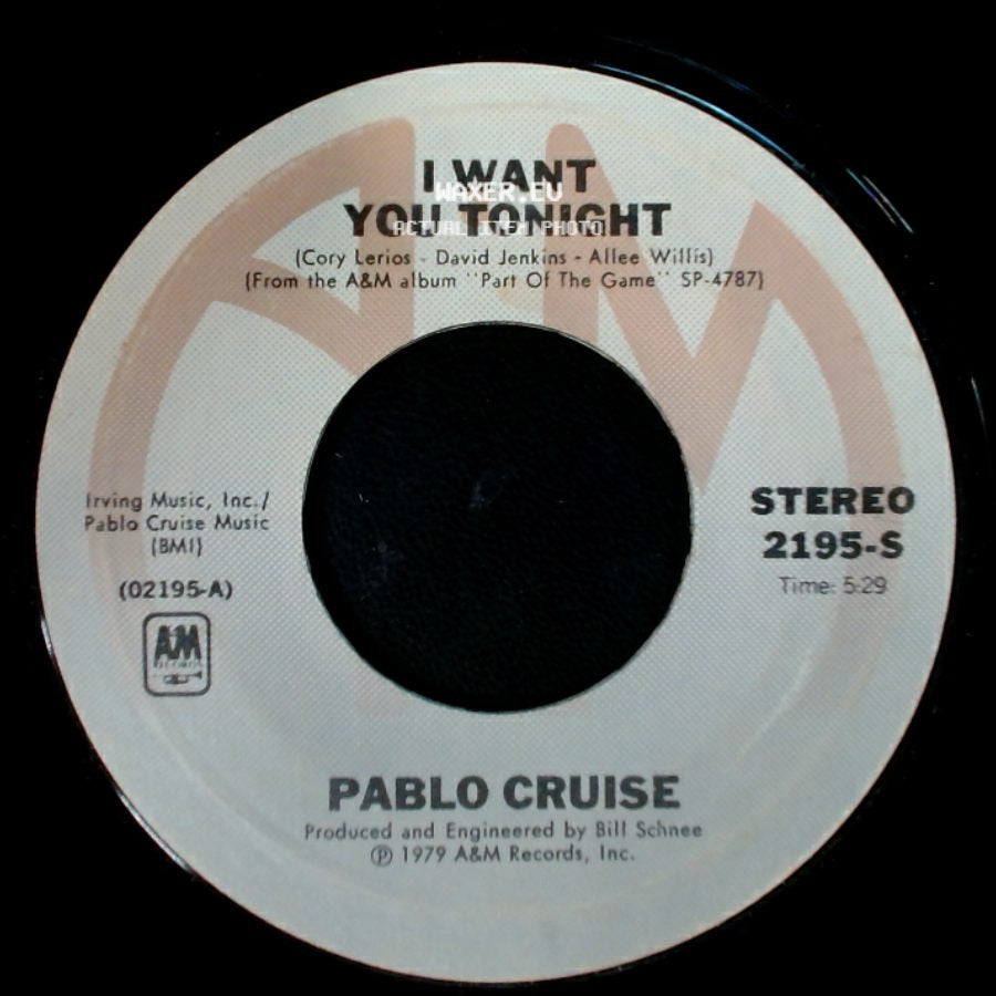 Pablo Cruise - Family Man / I Want You Tonight side B