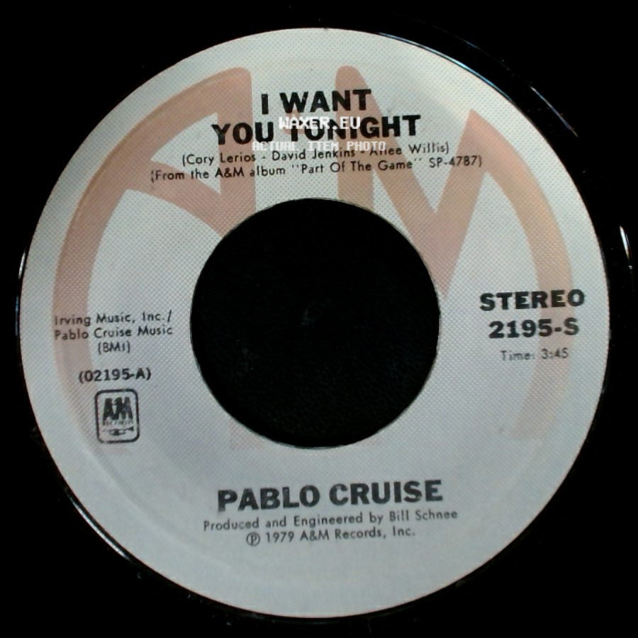 Pablo Cruise - Family Man / I Want You Tonight side B