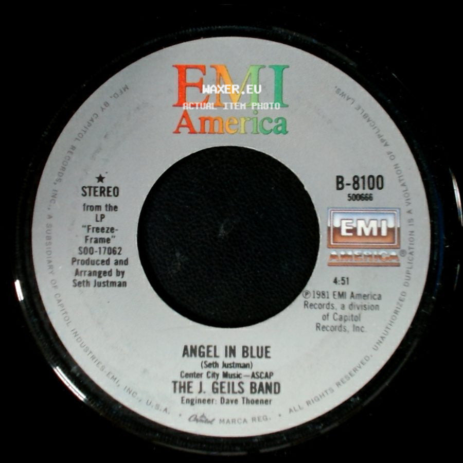 The J. Geils Band - Angel In Blue / River Blindness side A