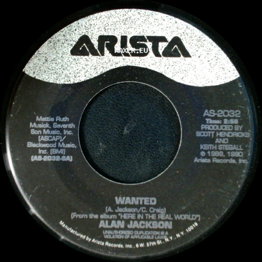 Alan Jackson - Wanted / Dog River Blues side A