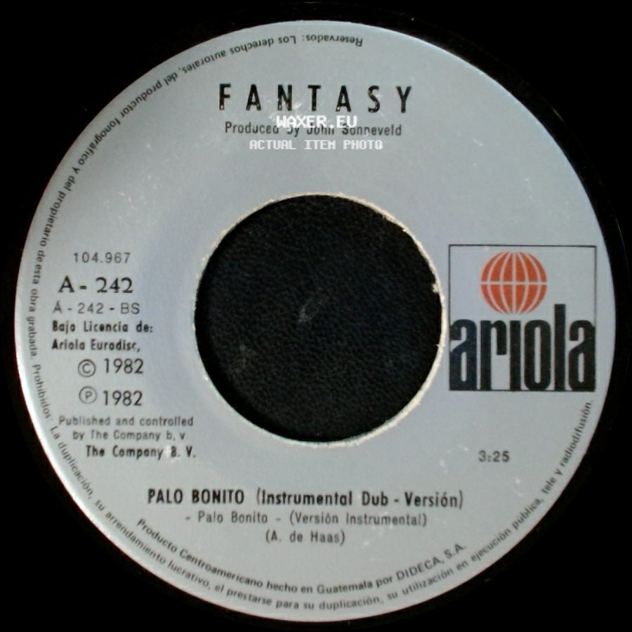 Fantasy - Palo Bonito (Instrumental Dub - Versión) / Palo Bonito side A