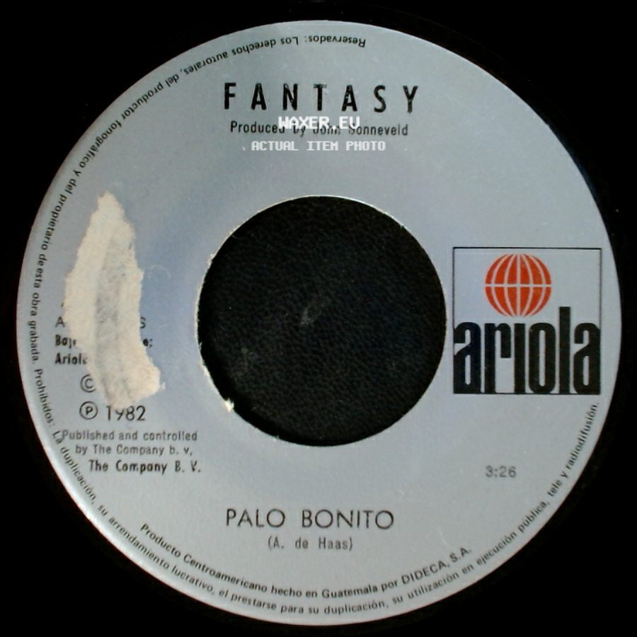 Fantasy - Palo Bonito (Instrumental Dub - Versión) / Palo Bonito side B