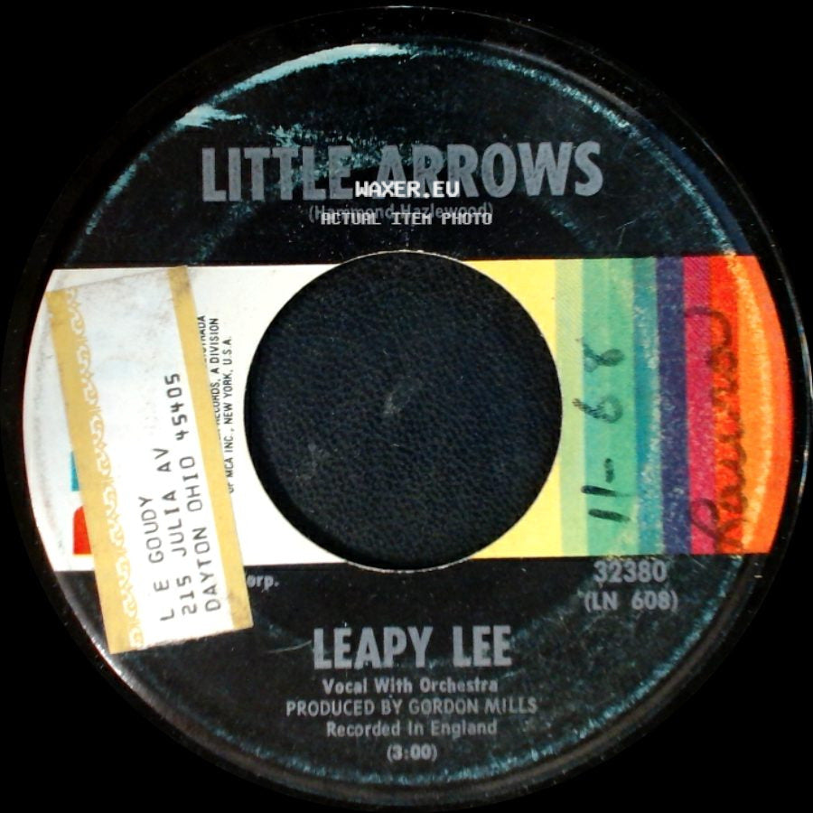 Leapy Lee - Time Will Tell / Little Arrows side B