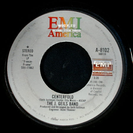 The J. Geils Band - Centerfold / Rage In The Cage side A
