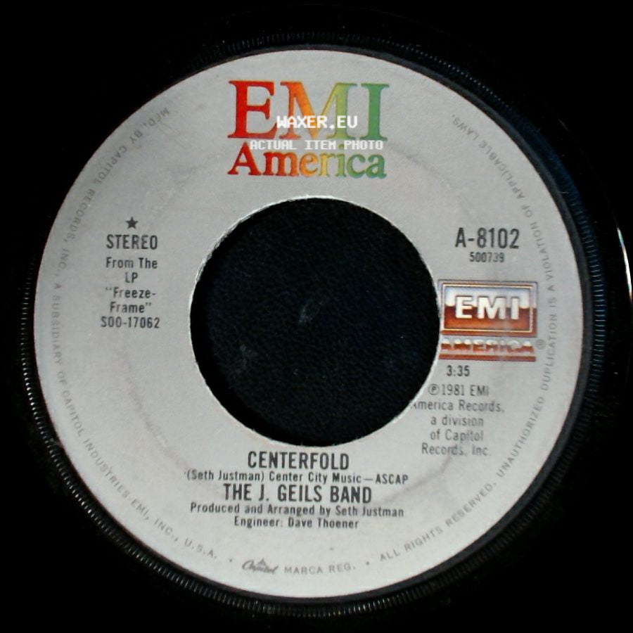 The J. Geils Band - Centerfold / Rage In The Cage side A