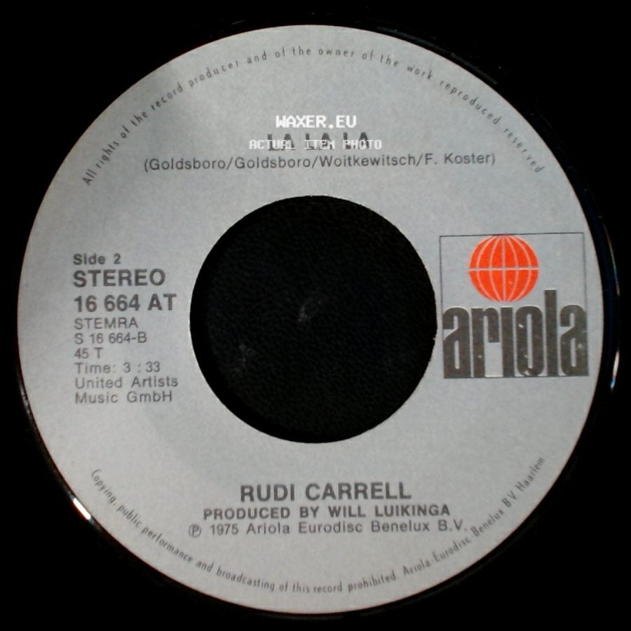 Rudi Carrell - Samen Een Straatje Om / La La La side B