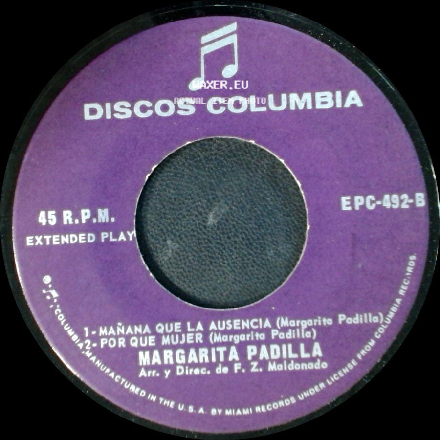 Margarita Padilla - Que Diosito Te Perdone / Vagando En Tinieblas / Unknown Title B side B