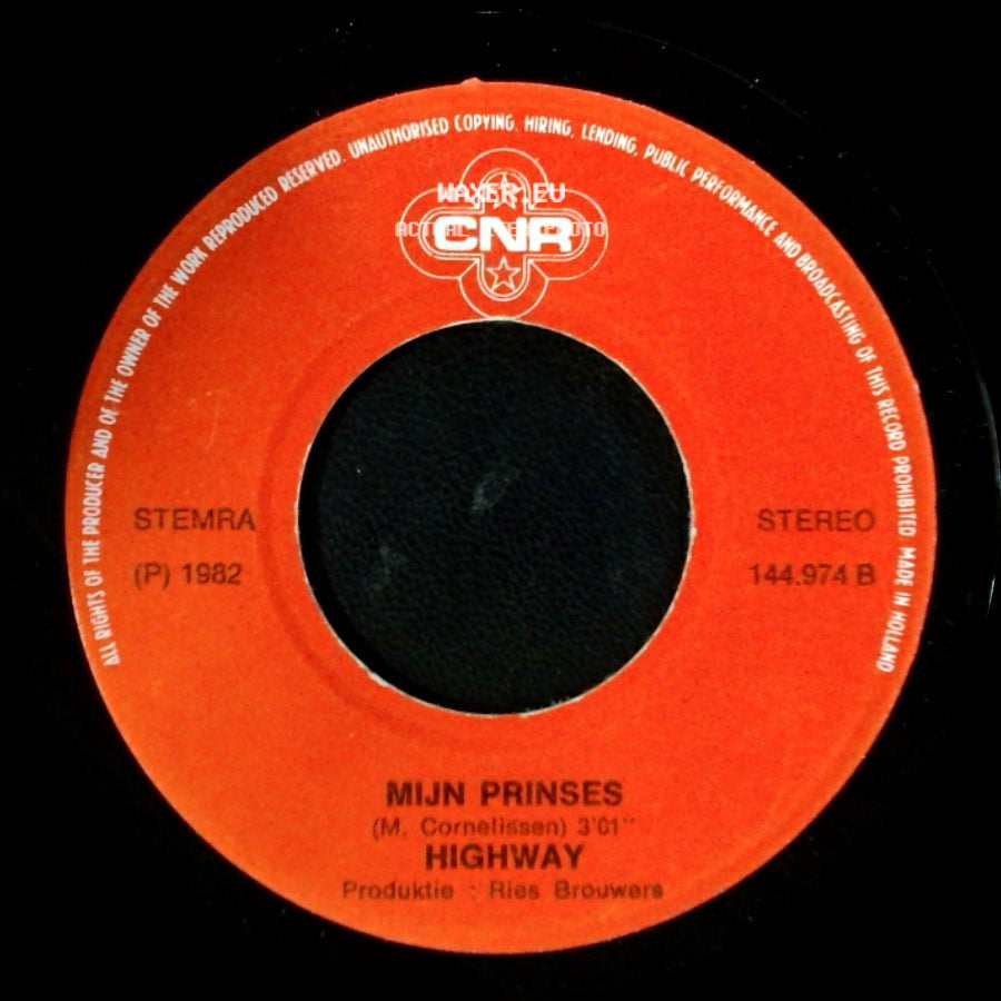 Highway - Mijn Prinses / Kiddy, Kiddy, Kiss Me side A