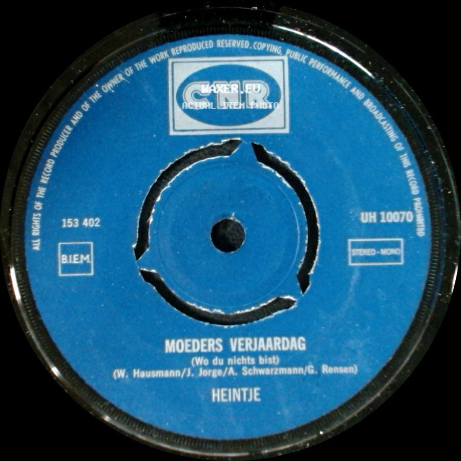 Heintje - Zandman (Sandmann) / Moeders Verjaardag side B
